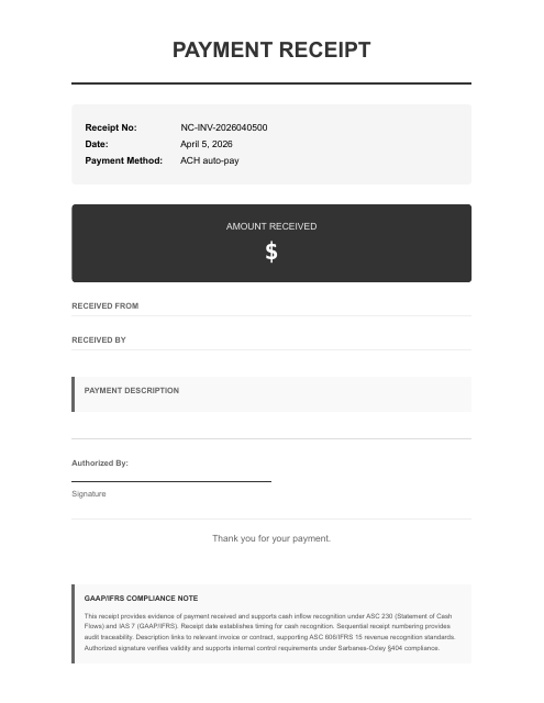 Cloud compute/storage receipt